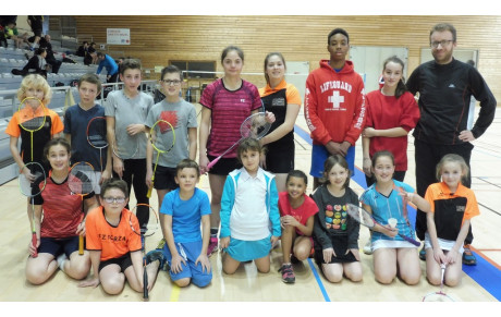 Les jeunes badistes du Gaspar se régalent à Rodez !