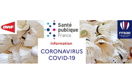 Nouvelles mesures de protection sanitaire annoncées par la FFBAD